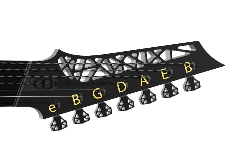 7-string guitar tuning-B-Standard B E A D G B